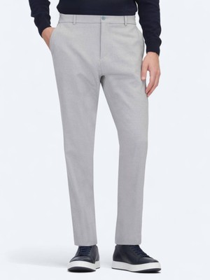 Kip Gri Dokuma Jogging Fit Casual Pantolon