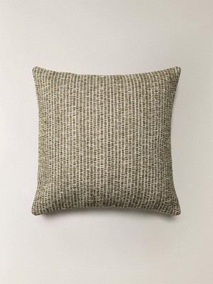 Minihol Dune Doğal Lif Karışımlı Yeşil Kırlent Kılıfı (45 x 45 Cm)