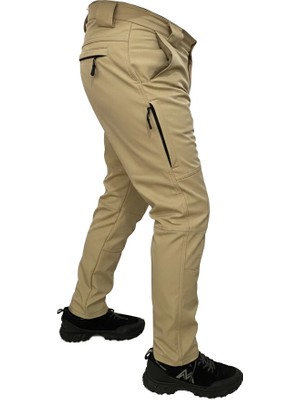 Mysia Outdoor Açık Bej Soft Shell Pantolon Içi Polarlı