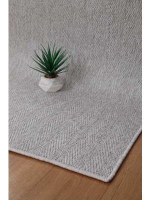 Valery Home Venüs Sisal Gri Modern Dokuma Kilim Hasır Yıkanabilir Yolluk
