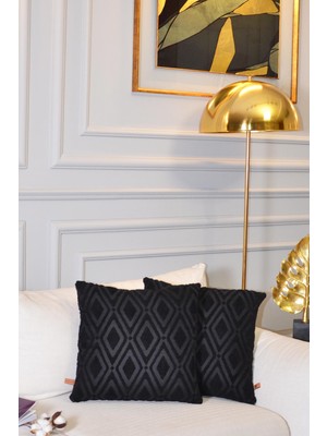 Bir Home Mila Jakar Özel Tasarım 2'li Dekoratif Kırlent Kılıfı 43X43 cm