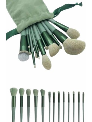 Tuncel Store 13 Parça Makyaj Fırça Seti Far Kontür Aydnlatıcı Fırçası Iz Bırakmaz Hafif ve Yumuşak