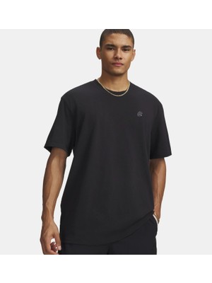 Under Armour Curry Lc Logo Tee Erkek T-Shirt Siyah Renkli Rahat Kesim Günlük Kullanım İçin