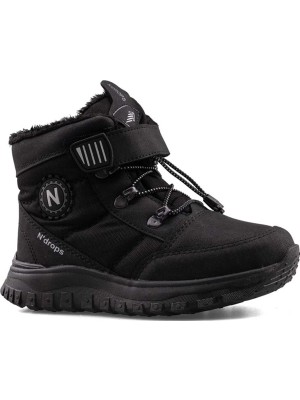 Ayakcity Içi Yünlü Su Geçirmez Soğuğa Dayanıklı Çocuk Bot - Siyah - 35