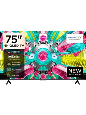 iFFALCON 75U75A 75'' 190 Ekran Uydu Alıcılı 4K Ultra HD Google QLED TV