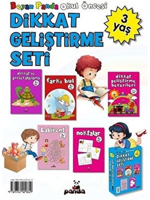 Okul Öncesi 3 Yaş Dikkat Geliştirme Seti (5 Kitap)
