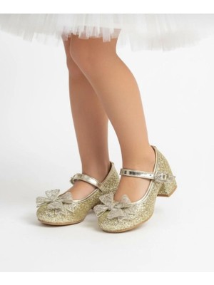 Gala Stil Gala Camkırığı Fiyonklu Çocuk Topuklu Ayk