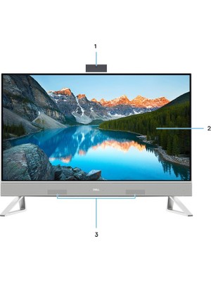 Dell EC242501020UBU I5-1334U 16GB 512SSD Ubuntu 23.8 Aıo