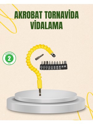 Uygun Sepetim 12 Parça Akrobat Vidalama Uç Seti Esnek Dar Alan Kullanım - UY002F-6CDGD1