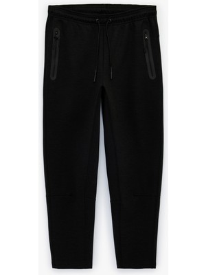 Koton Cepli Beli Bağcıklı Tapered Fit Spor Eşofman Altı