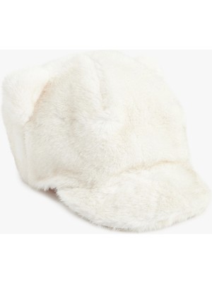 Koton Kulaklı Peluş Kep Şapka