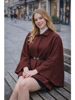 Kadın Panço Kemer Detaylı