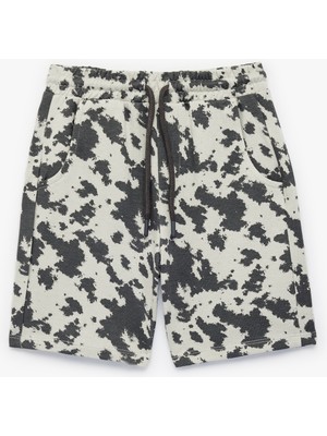 Koton Pamuklu Eli Bağcıklı Baskılı Cepli Şort