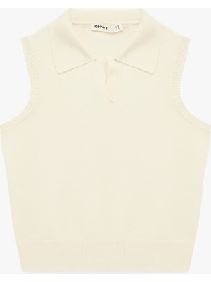 Koton Polo Yaka Kolsuz Triko Bluz