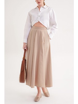 Societa Bej Godeli midi boy etek 81272