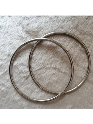 Orhan Çanta Metal Yuvarlak Çanta Sapı Gümüş