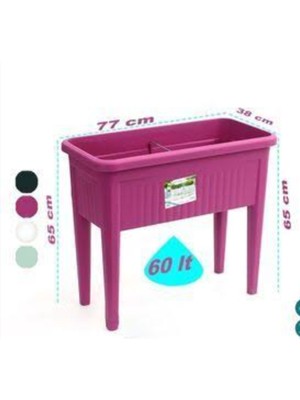 Rüzgar Yapay Çiçekçilik Serinova Ayaklı Bahçe Çit Saksı