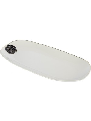 Mikasa Moor Rosaria Beyaz Oval Tabak 36X18CM