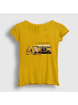 Presmono Kadın Sarı Van Little Miss Sunshine T-Shirt