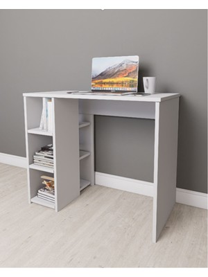 Mirobi Orbit Çalışma Masası Bilgisayar Masası Ofis Masası Ders Masası Beyaz