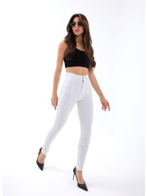Sidelya Concept 6489 Pantolon-Beyaz