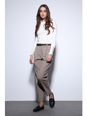 Antioch Bej Pensli Kadın Pantolon