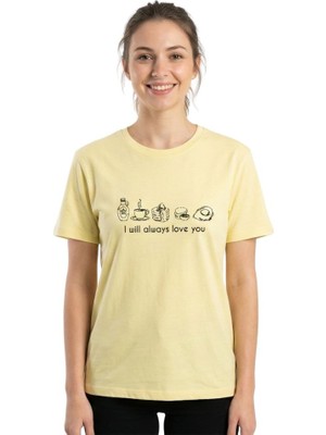 Will Always Love You Enfield&co Kadın T-Shirt I Sarı