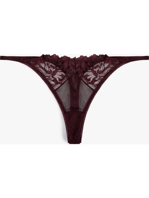 Koton Rahat Kalıp Dantel Detaylı String Külot