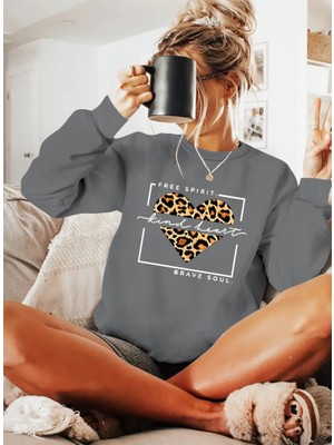 Sidelya Concept Kadın Uzun Kollu Bisiklet Yaka Desenli Viskon Iki Iplik Bluz