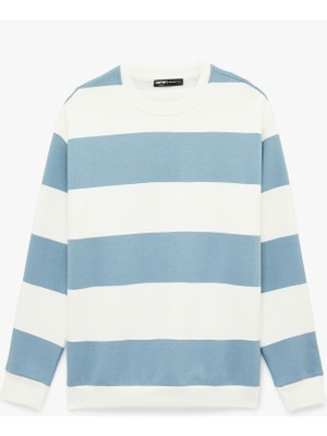 Koton Uzun Kollu Şardonlu Oversize Sweatshirt