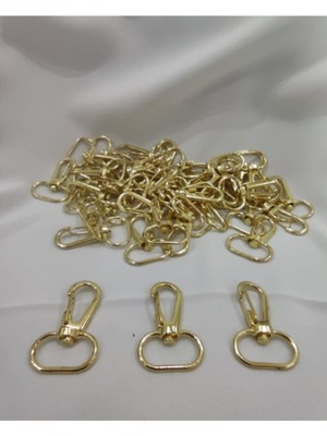 Orhan Çanta 100 Lü Metal Makrome Anahtarlık Halkası Telli Kanca