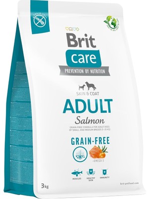 Hype Store Skin & Coat, ve Tüy Hassasiyeti Olan, Yetişkin Köpekler Için, Tahılsız, Somon Balıklı Kuru Mama, 3 K