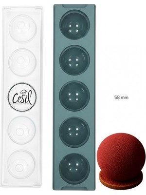 Cesil Silikon Kalıp Küre 5li 58 mm
