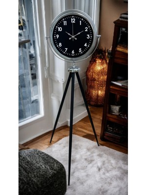 Zentime Prestige Krom Tripod Ayaklı Saat
