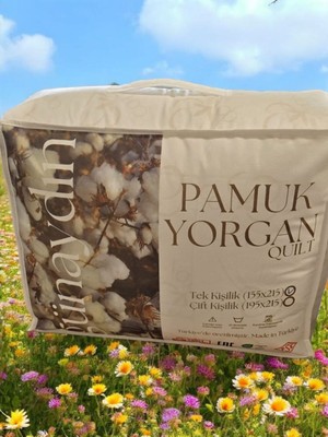 Yünteks Günaydın Pamuk Yorgan , Pamuk Kumaş Yıkanabilir Doğal , 1.kalite , Lüx