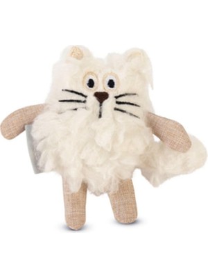 Hype Store Kedi Oyuncağı, Kedi, Peluş, Beyaz, 15X10X3CM