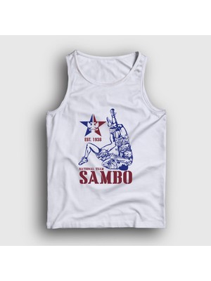 Presmono Unisex Beyaz Team Ufc Mma Dövüşçü Sambo Atlet