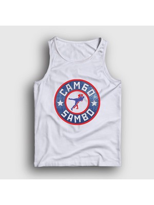 Presmono Unisex Beyaz Symbol Ufc Mma Dövüşçü Sambo Atlet