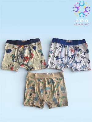 Gmn Collection Gmn Collectıon Erkek Çocuk 3'lü Boxer Seti