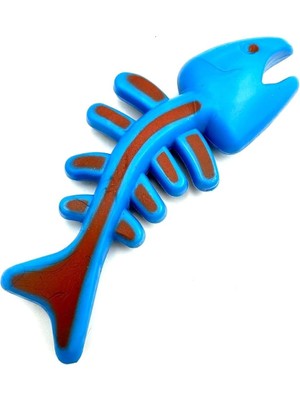 Hype Store 12CM Balık Modelli Diş Kaşıma Köpek Oyuncağı Mavi