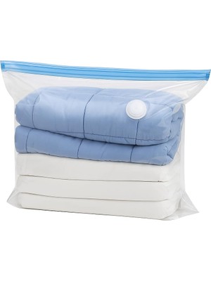 Hype Store Suwors Vakumlu Hurç Poşet 80X100 cm –%75 Yer Tasarrufu, Dayanıklı Kilitli Depolama Torbası, Battaniy