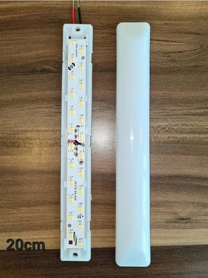Hype Store Unikom 10'lu Paket 24V Tente LED Aydınlatma Armatür 20CM-OVAL Taban-Gün Işığı 3000K