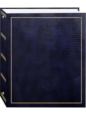 Hype Store Photo Albums Manyetik Self-Stick 3 Halkalı Fotoğraf Albümü 100 Sayfa (50 Yaprak), Lacivert