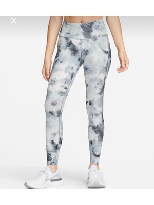 Nike Air Dri-Fit 7/8-Length Mid-Rise Running Yüksek Belli Toparlayıcı Gri Kadın Tayt DM7785-084