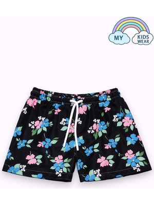 My Kids Wear Erkek Çocuk Desenli Deniz Şortu 3-16 Yaş 12410