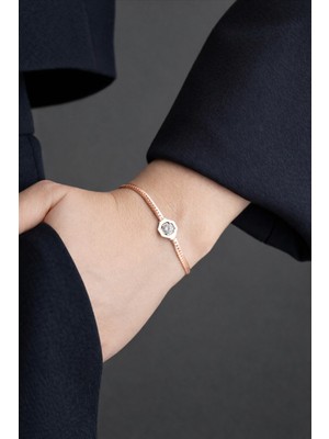 Çekirdek Jewelry 925 Ayar Gümüş Hasır Serenay Bileklik