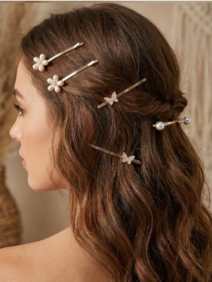 Claire's 6’lı Metal Firkete Toka Seti