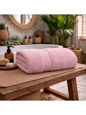 Meine Home Pembe Banyo Havlusu %100 Pamuk 70X140