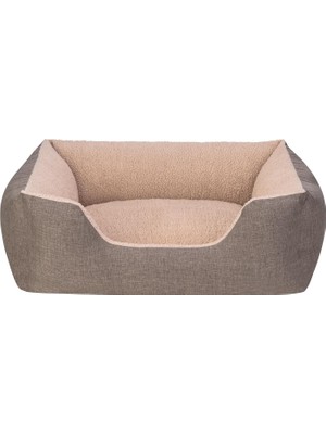 Hype Store Echo Varro Kahve-Bej Köpek Yatağı M 65X80CM