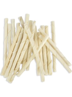 Hype Store Köpekler Için Burgu Ödül Çubuğu Beyaz 250GR